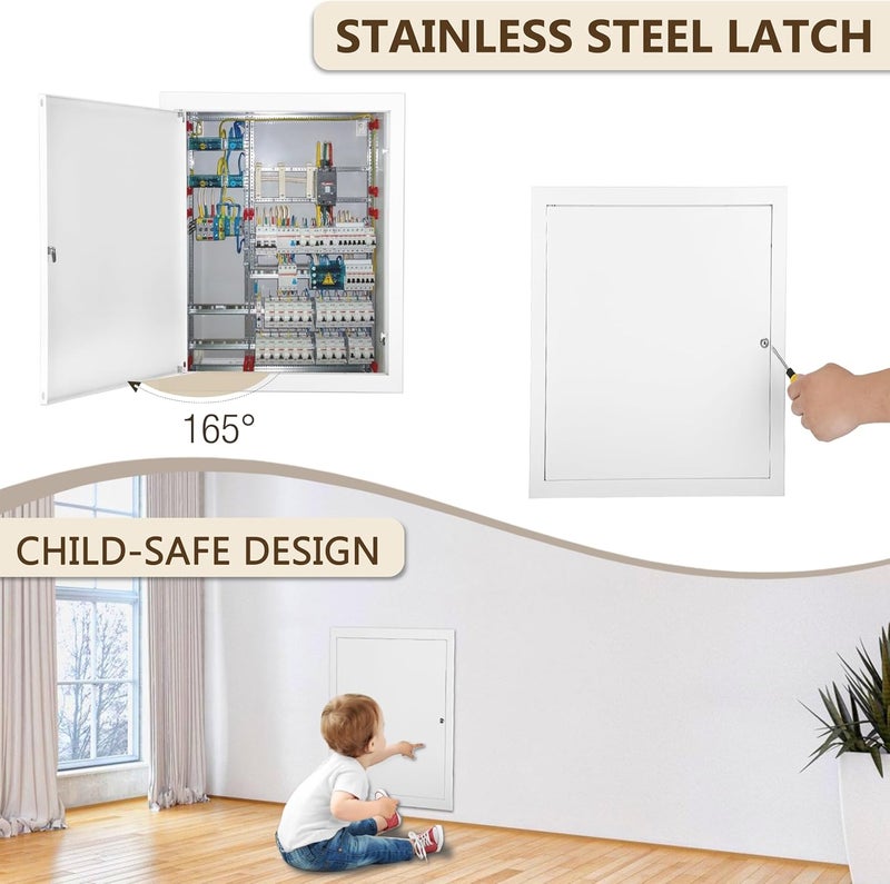 Fancat Thicken 1mm 20 x 24 Access Panel for Drywall,Attic Door, Ceiling Access Panel for Drywall,20 x 24 Metal Access Panels are Thickened to 1mm to Solve The Problem of Fragile Panels(Screwdriver Latch) - Image 5